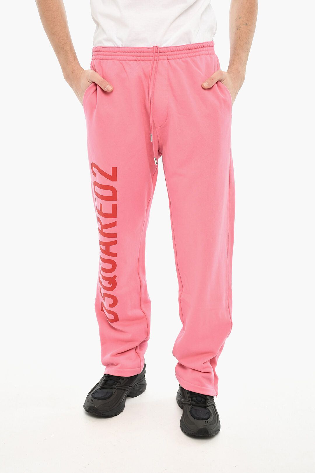 Dsquared2 Brushed-Cotton Joggers with Side Logo Size US 31 - 1 Thumbnail