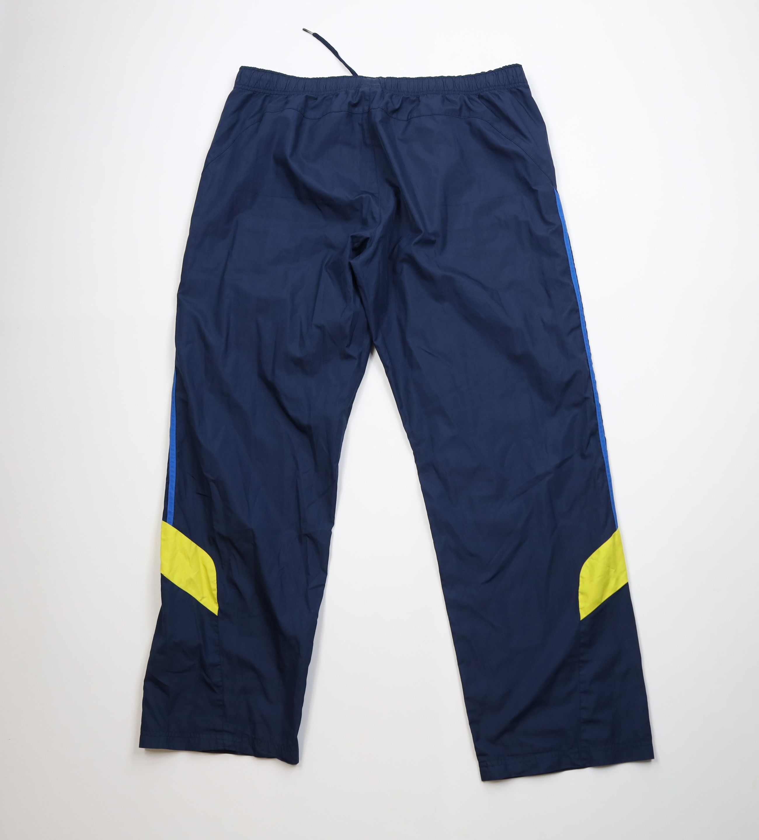 Adidas Vintage Y2K Adidas Striped Wide Leg Windbreaker Pants Blue Size US 38 / EU 54 - 8 Thumbnail