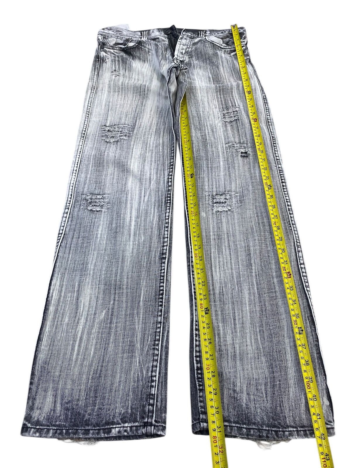 Japanese Brand Japanese Brand Black Acid Wash Style Ripped Jeans Size US 34 / EU 50 - 7 Thumbnail