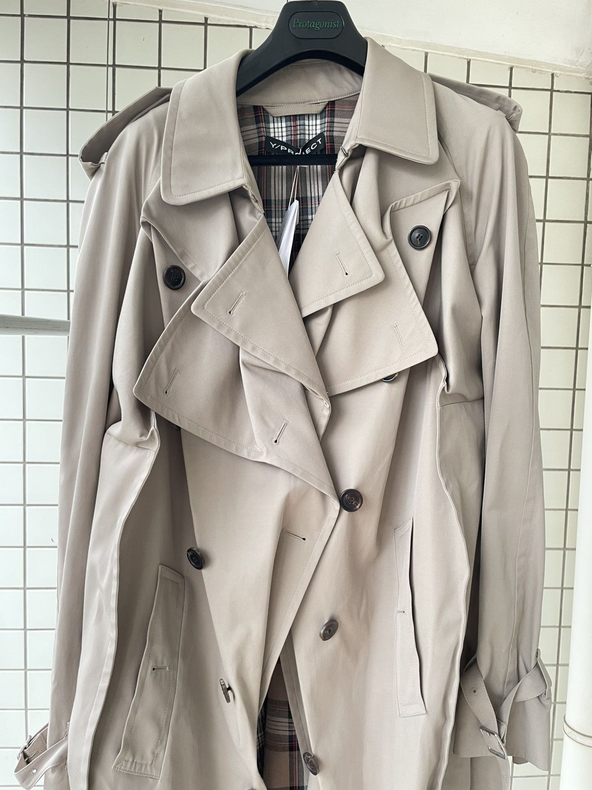 Y/Project runway deconstructed trench coat