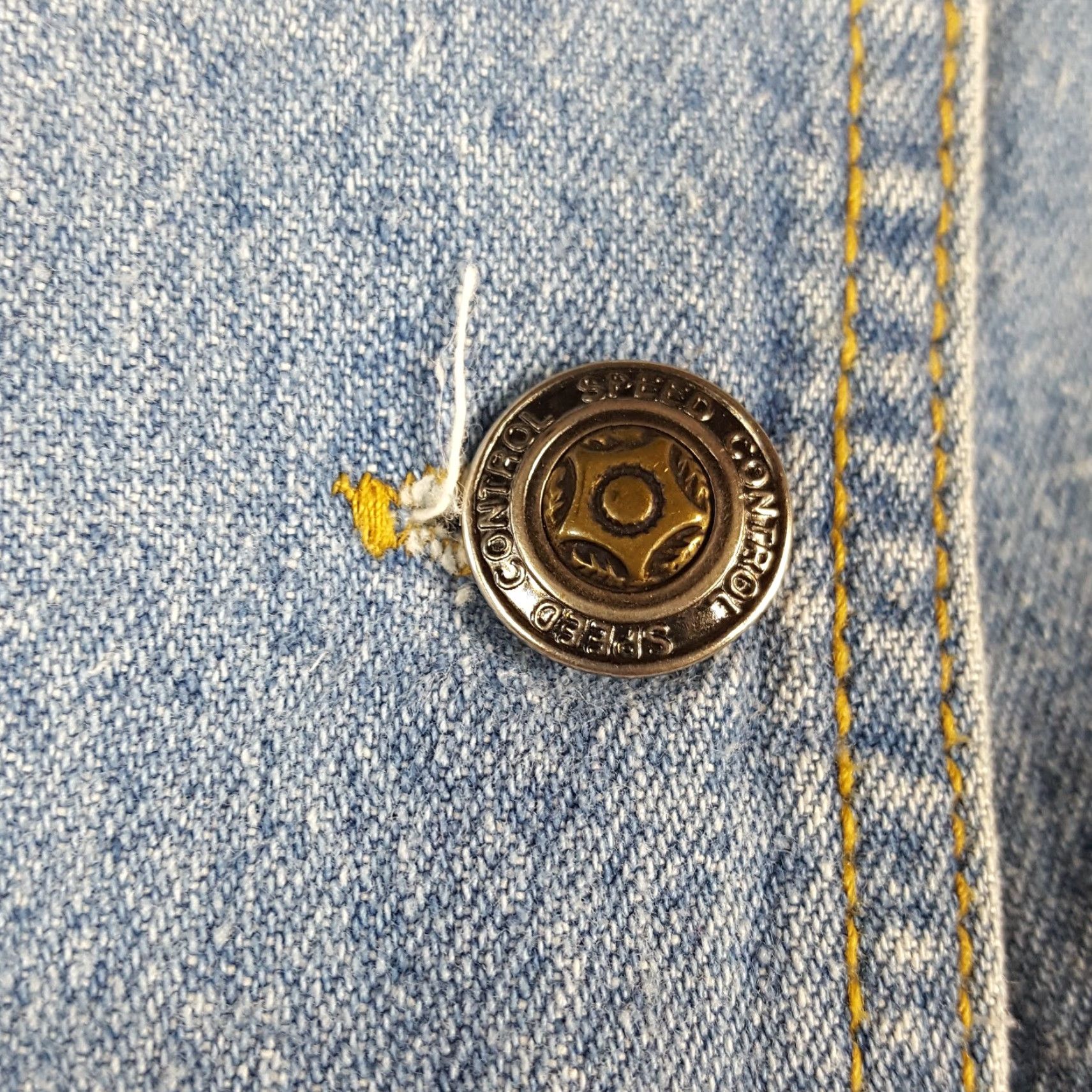 Denime Vintage 80s Denim Pencil Midi Women's Size 7/8 Retro Western Jean Skirt Button Size 30" / US 8 / IT 44 - 2 Thumbnail