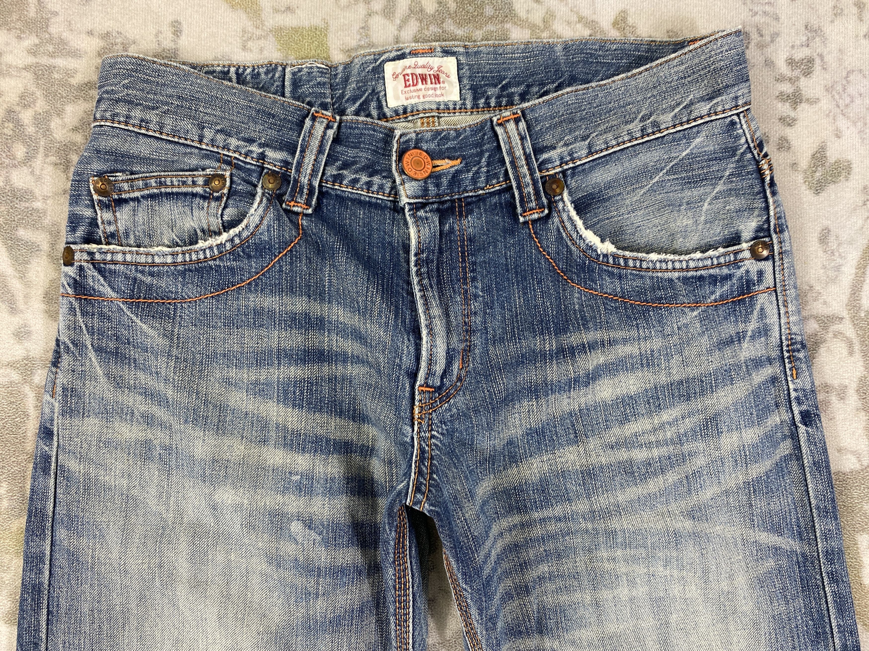 If Six Was Nine Faded Blue Vintage Edwin Jeans 33x33 - JN3054 Size US 33 - 3 Thumbnail
