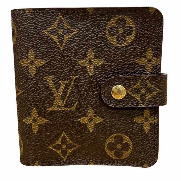 Louis Vuitton Louis Vuitton Louis Vuitton Compact Zip Monogram Wallet Canvas Short Wallet M61667 DUTY FREE for USA Size ONE SIZE - 1 Thumbnail