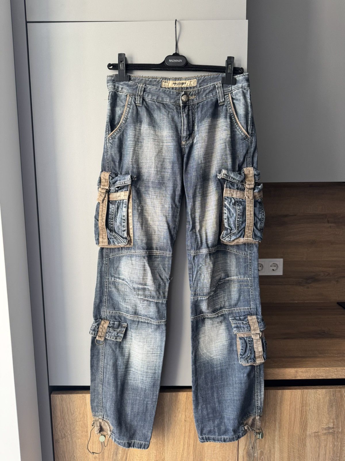 Vintage Prodigy vintage cargo pants jeans multi pocket skate rare Size US 28 / EU 44 - 1 Thumbnail