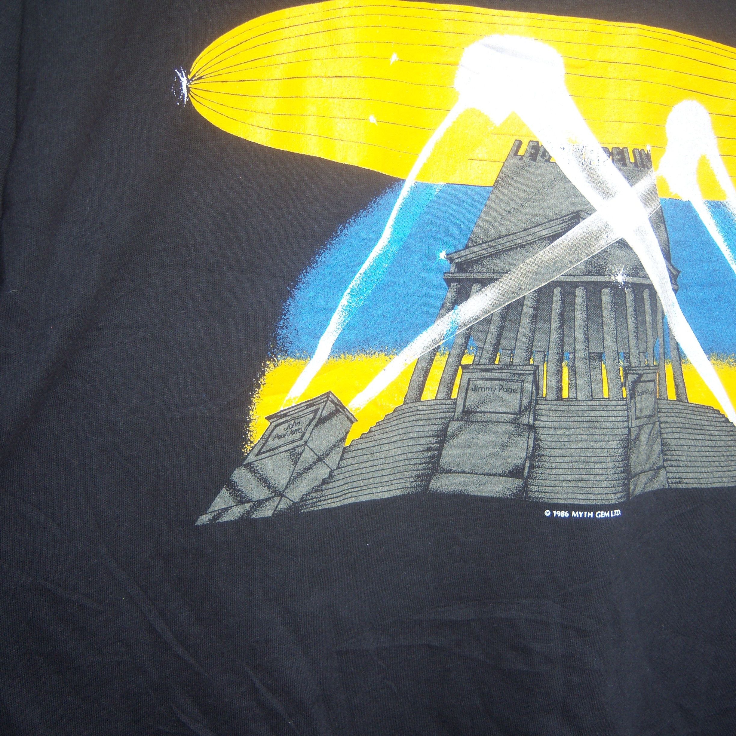Band Tees × Hanes × Vintage 1986 Led Zeppelin Near Deadstock Size US L / EU 52-54 / 3 - 14 Thumbnail