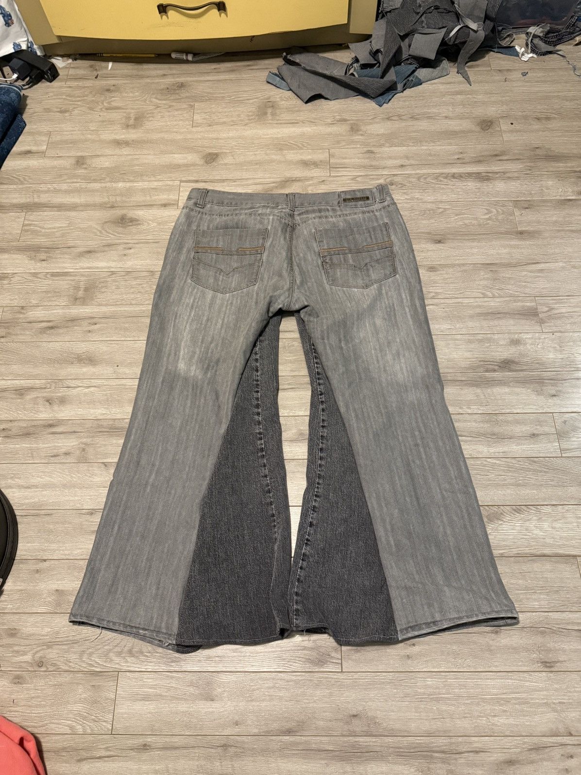 Other custom grey baggy jeans Size US 40 / EU 56 - 2 Thumbnail