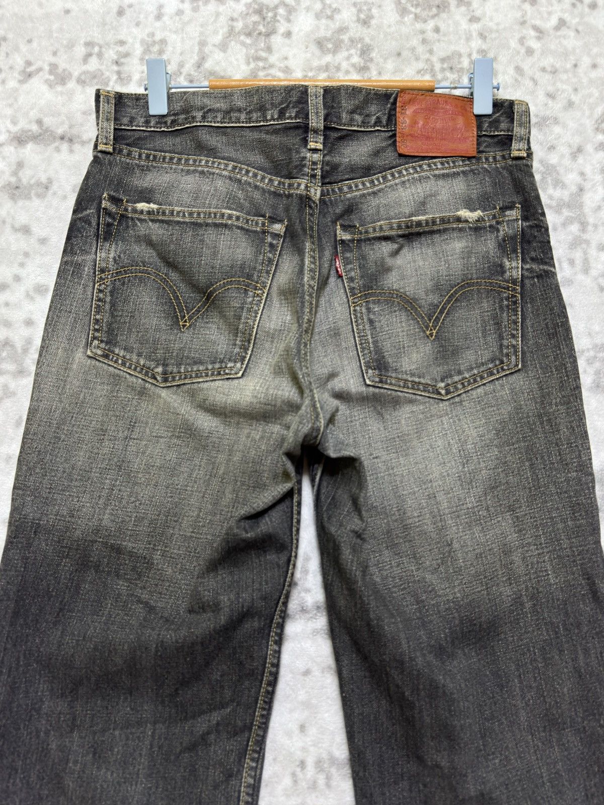 Levi's Vintage Levi’s 502 Claw Mark Acid Washed Distressed Denim Size US 30 / EU 46 - 8 Thumbnail