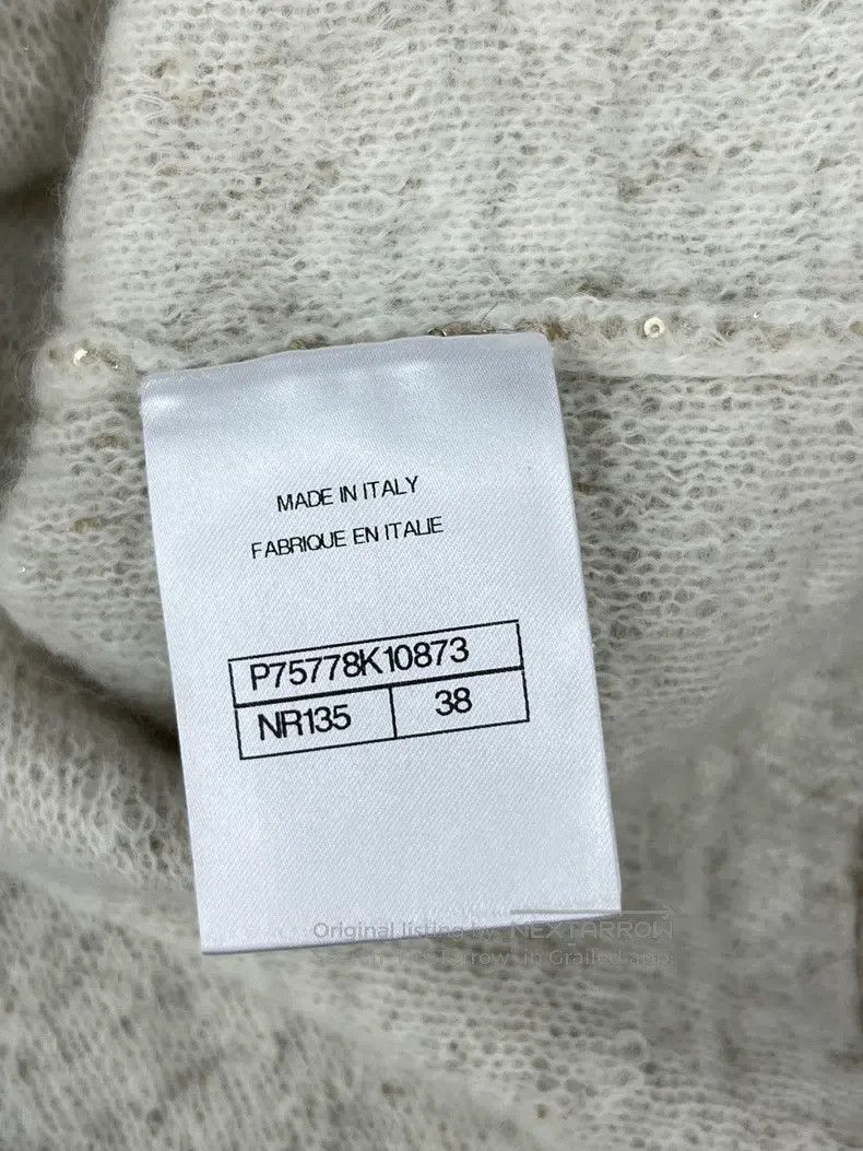 Chanel Chanel 23B white gold sequin knitted cardigan coat Size XS / US 0-2 / IT 36-38 - 5 Thumbnail