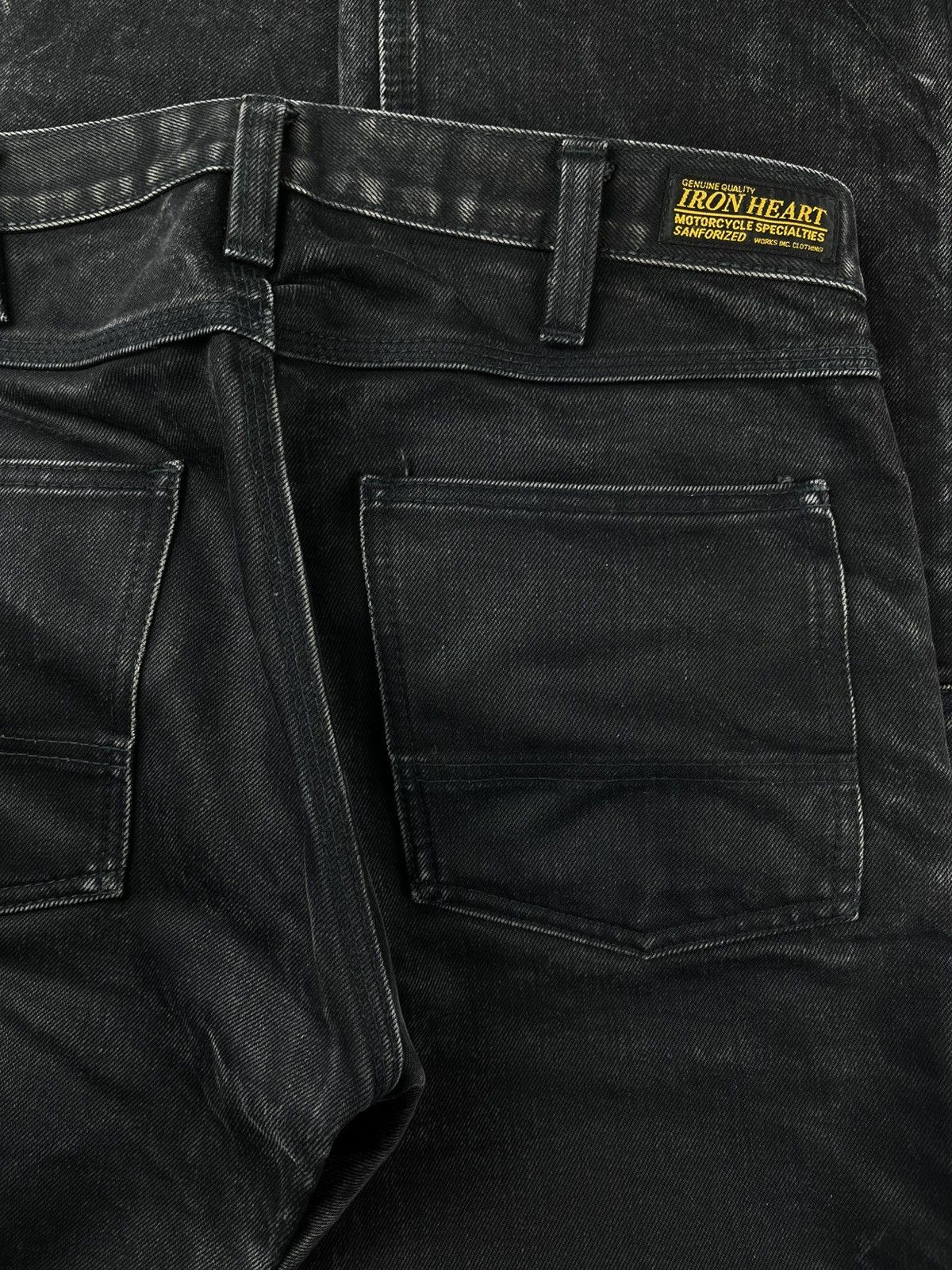Iron Heart Iron Heart Faded Double Knee Logger BootCut Denim Jeans Size US 31 - 7 Thumbnail