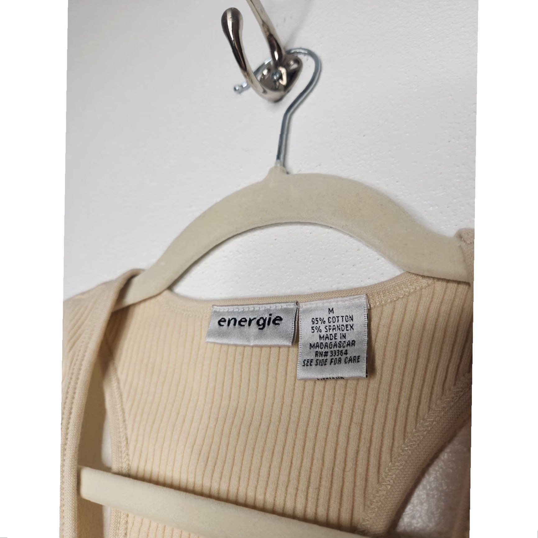 Energie Vintage Energie Ribbed Tank Top Cream Medium 90s 00s User: Vintage Energie Ribbed Tank Top Cream Medium 90s 00s Size M / US 6-8 / IT 42-44 - 4 Thumbnail