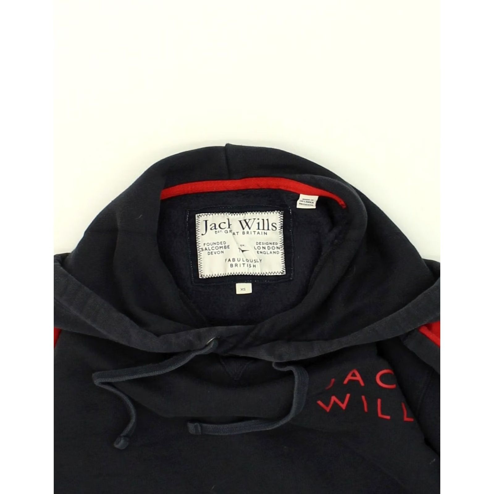 Jack Wills JACK WILLS Mens Hoodie Jumper XS Black Cotton Size US XS / EU 42 / 0 - 3 Thumbnail