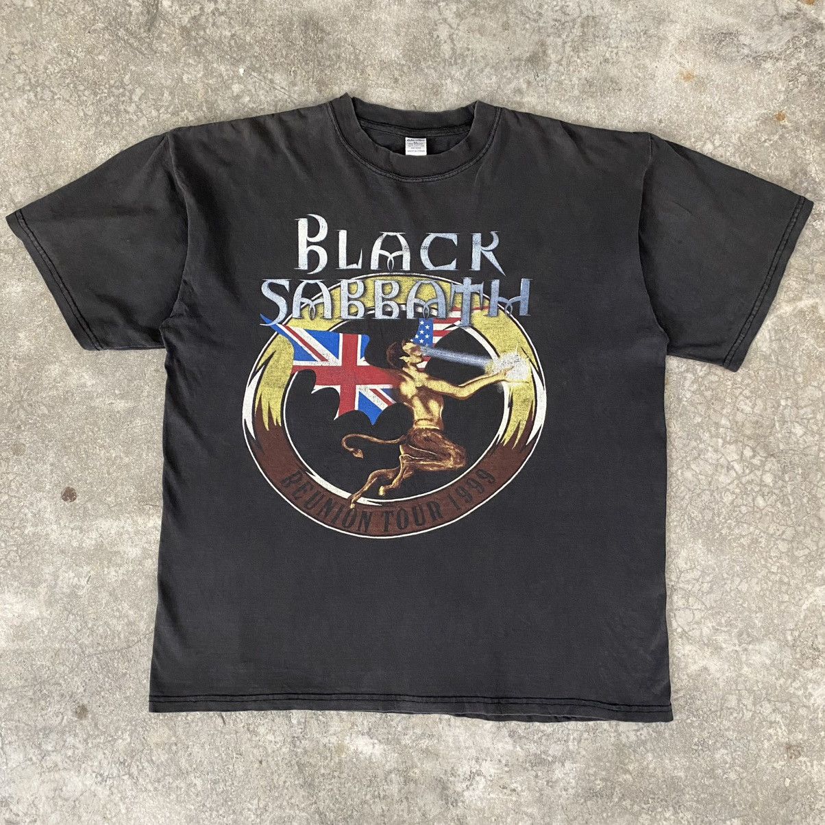 Band Tees Vintage 1999 Black Sabbath Reunion Tour Sun Faded Band Tee Size US XL / EU 56 / 4 - 2 Thumbnail