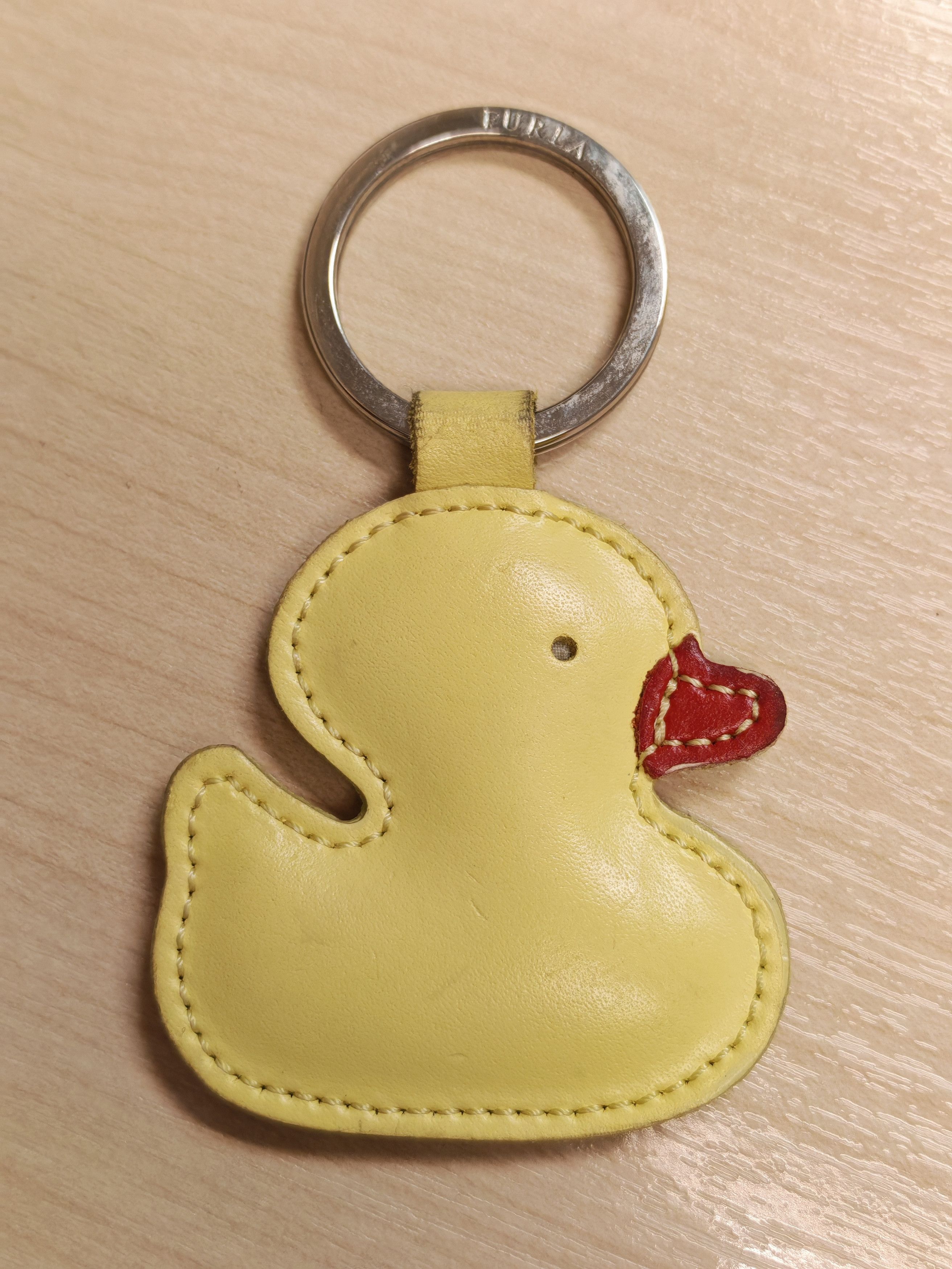 Other Furla Duck Yellow Leather Bag Charm Keychain Size ONE SIZE - 1 Thumbnail