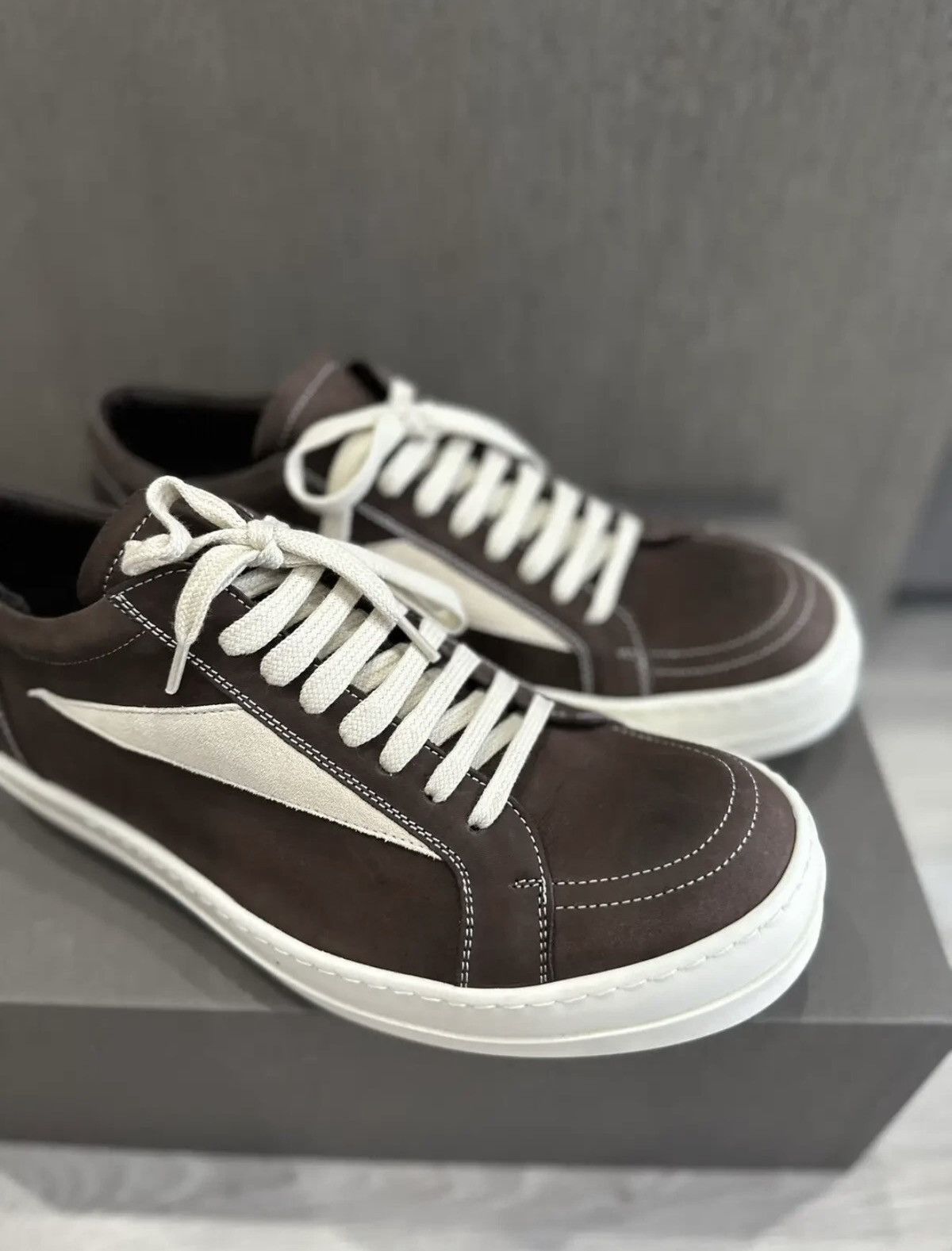 Rick Owens RICK OWENS VINTAGE SNEAKER BROWN Size US 9 / EU 42 - 2 Thumbnail
