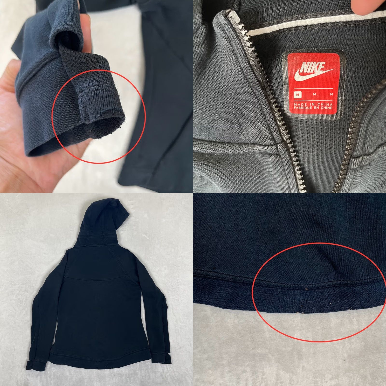 Nike Nike Tech Fleece Hoodie Jacket Women's Medium Black Full Zip Athletic Sweatshirt Size M / US 6-8 / IT 42-44 - 8 Thumbnail