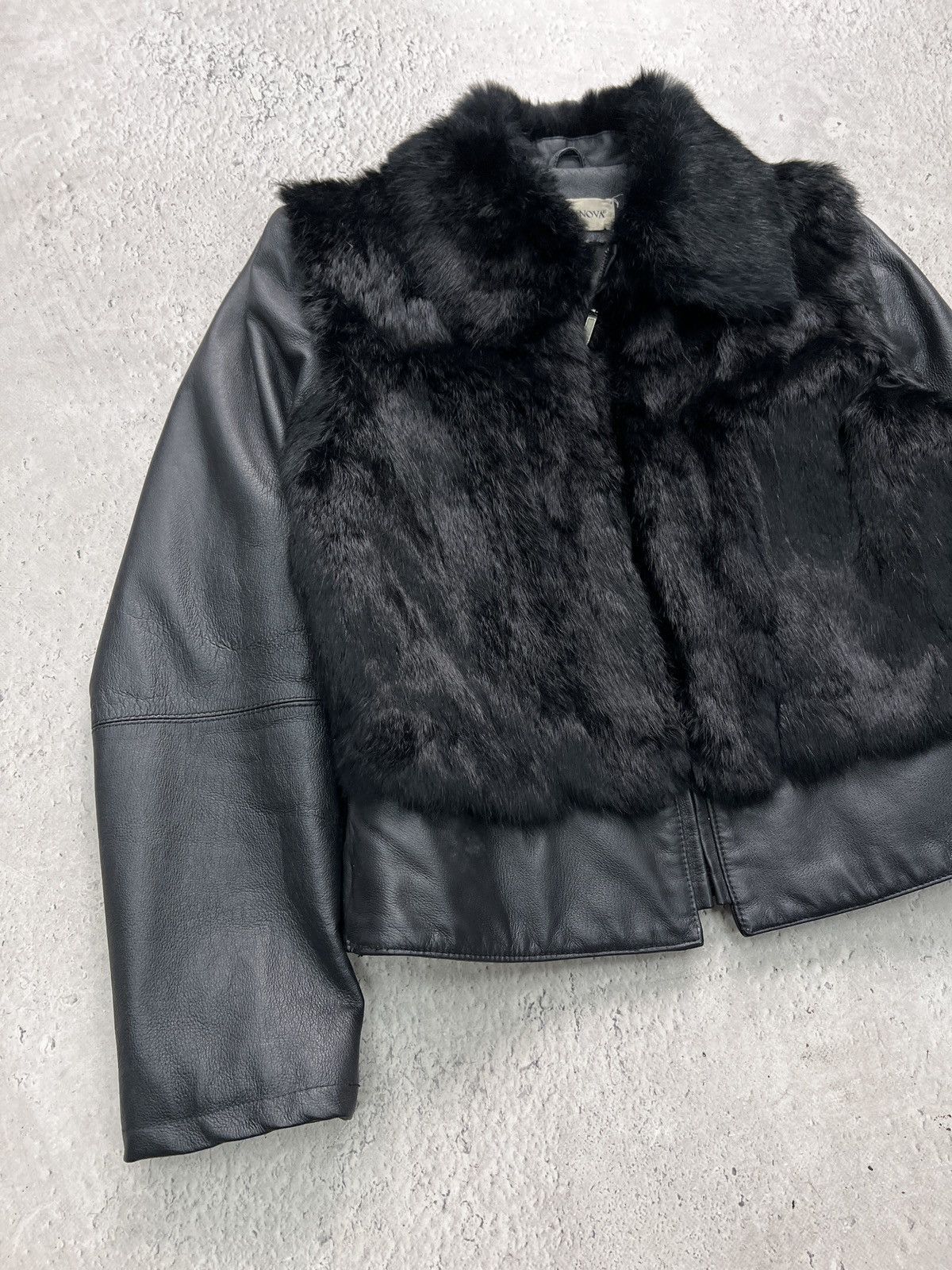 Hysteric Glamour Hysteric glamour style black leather fur jacket Y2K style Size M / US 6-8 / IT 42-44 - 2 Thumbnail