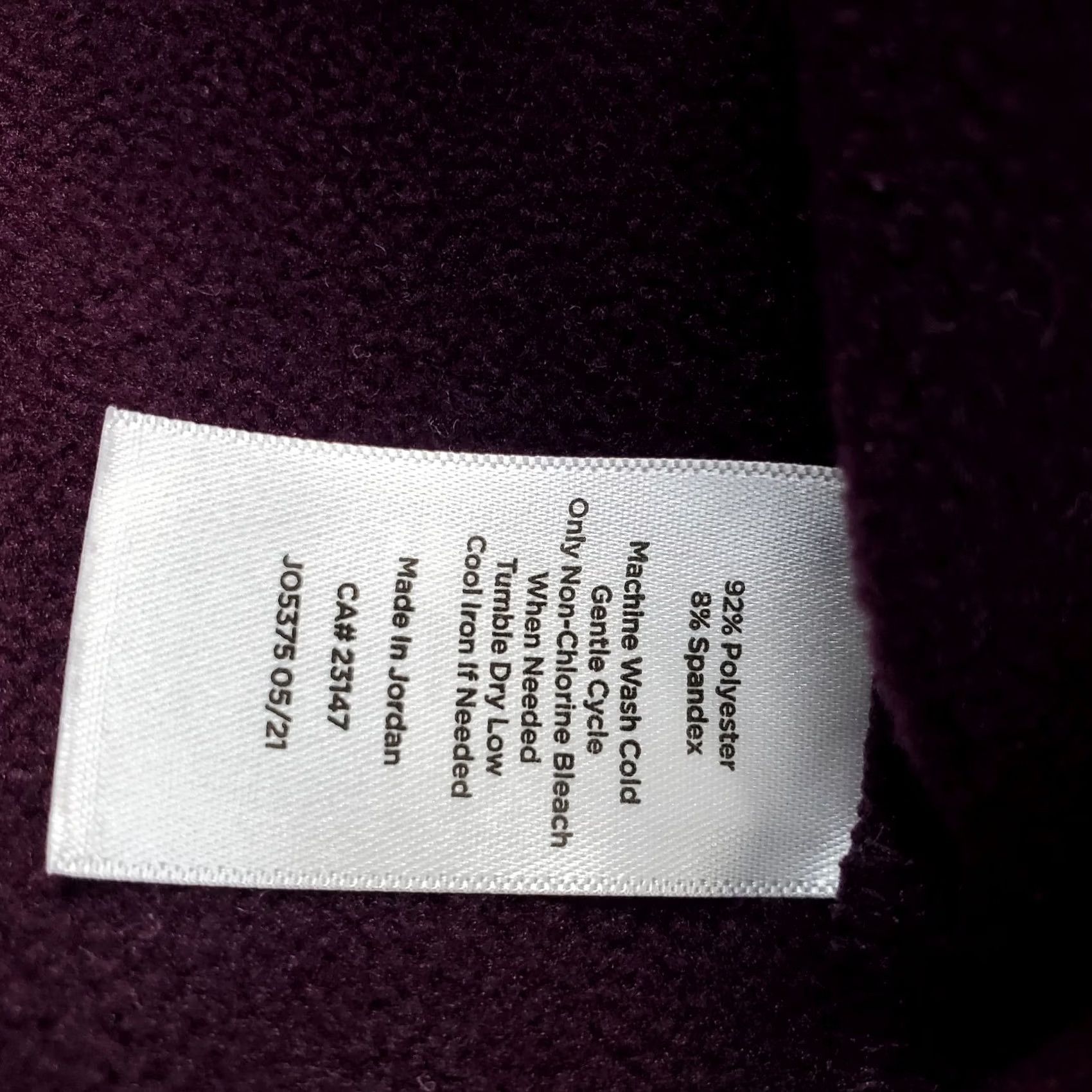 Talbots Talbots Jacket Women XL Purple Fleece Lined Stretch Mock Neck Zip Up Outdoor EUC Ladies XL Purple Talbots Jacket Outdoor EUC Size XL / US 12-14 / IT 48-50 - 6 Thumbnail