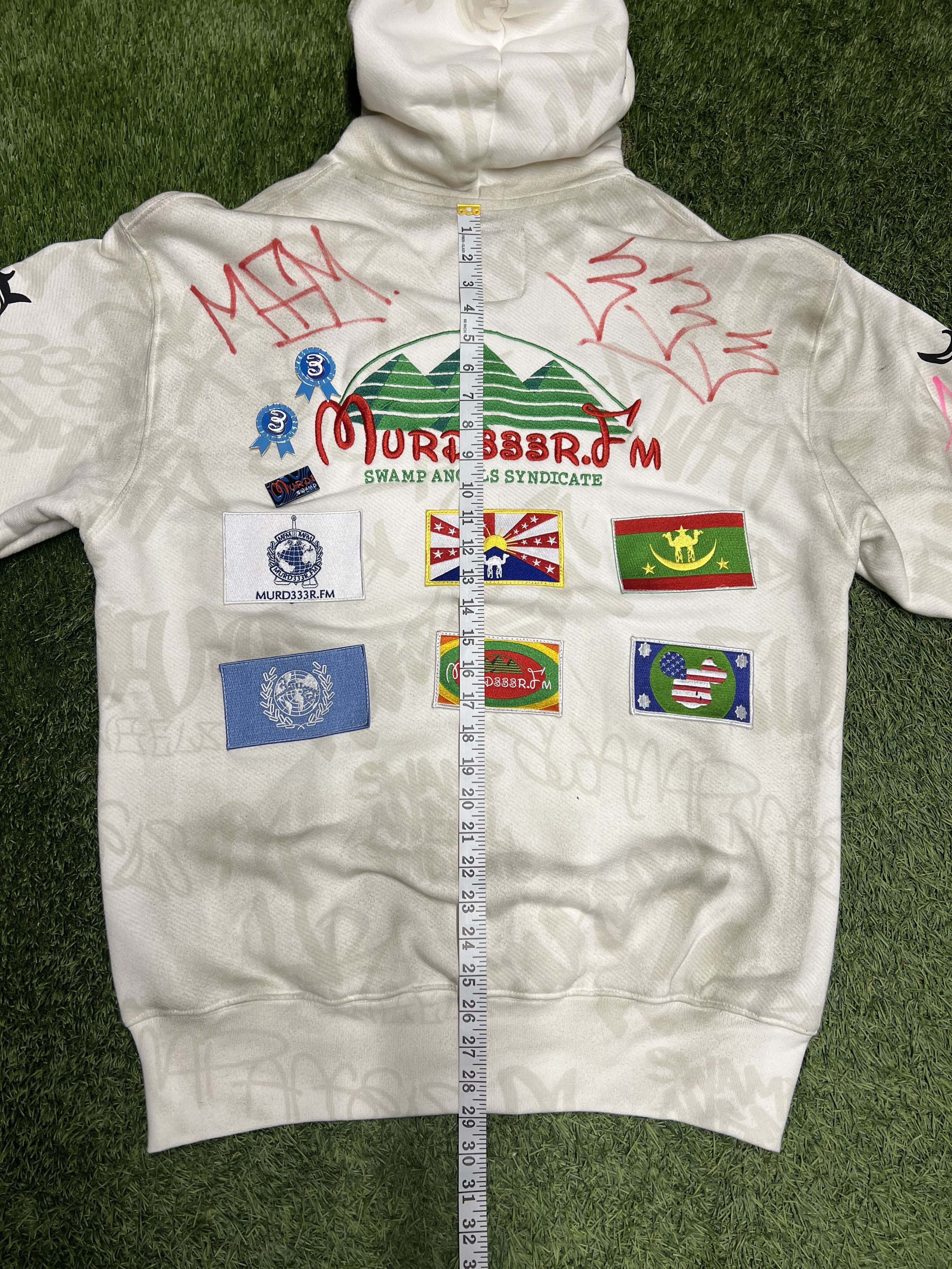 murd333r.fm Murd333r.FM Complexcon Exclusive 1/1 Signed Graffiti Hoodie Size US L / EU 52-54 / 3 - 7 Thumbnail