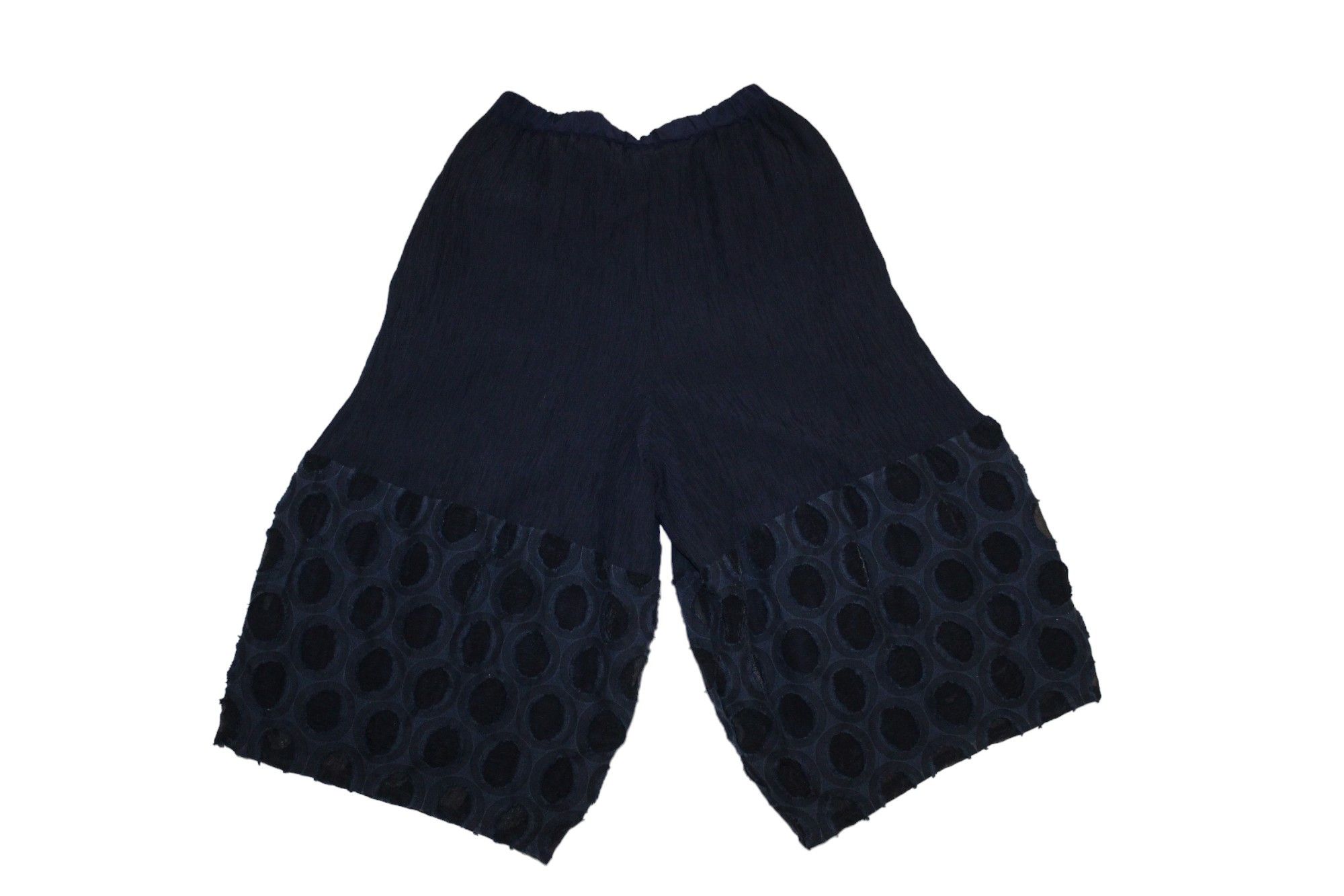 gomme GOMME by Maki Hiroshige Atelier Layered Cropped Plisse Pants Size US 32 / EU 48 - 8 Thumbnail