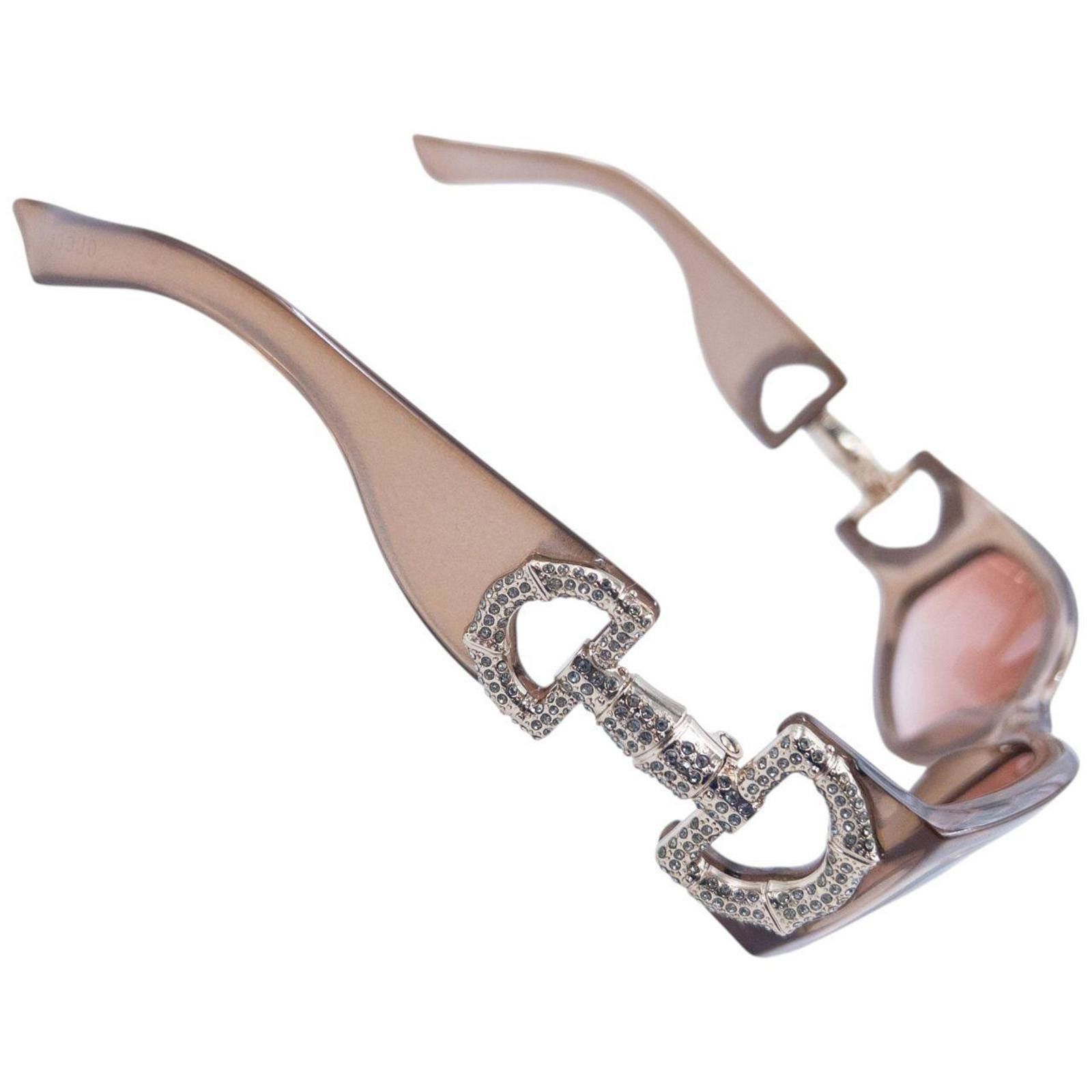 Gucci Vintage Gucci Diamonte Horse Bit Sunglasses Size ONE SIZE - 3 Thumbnail