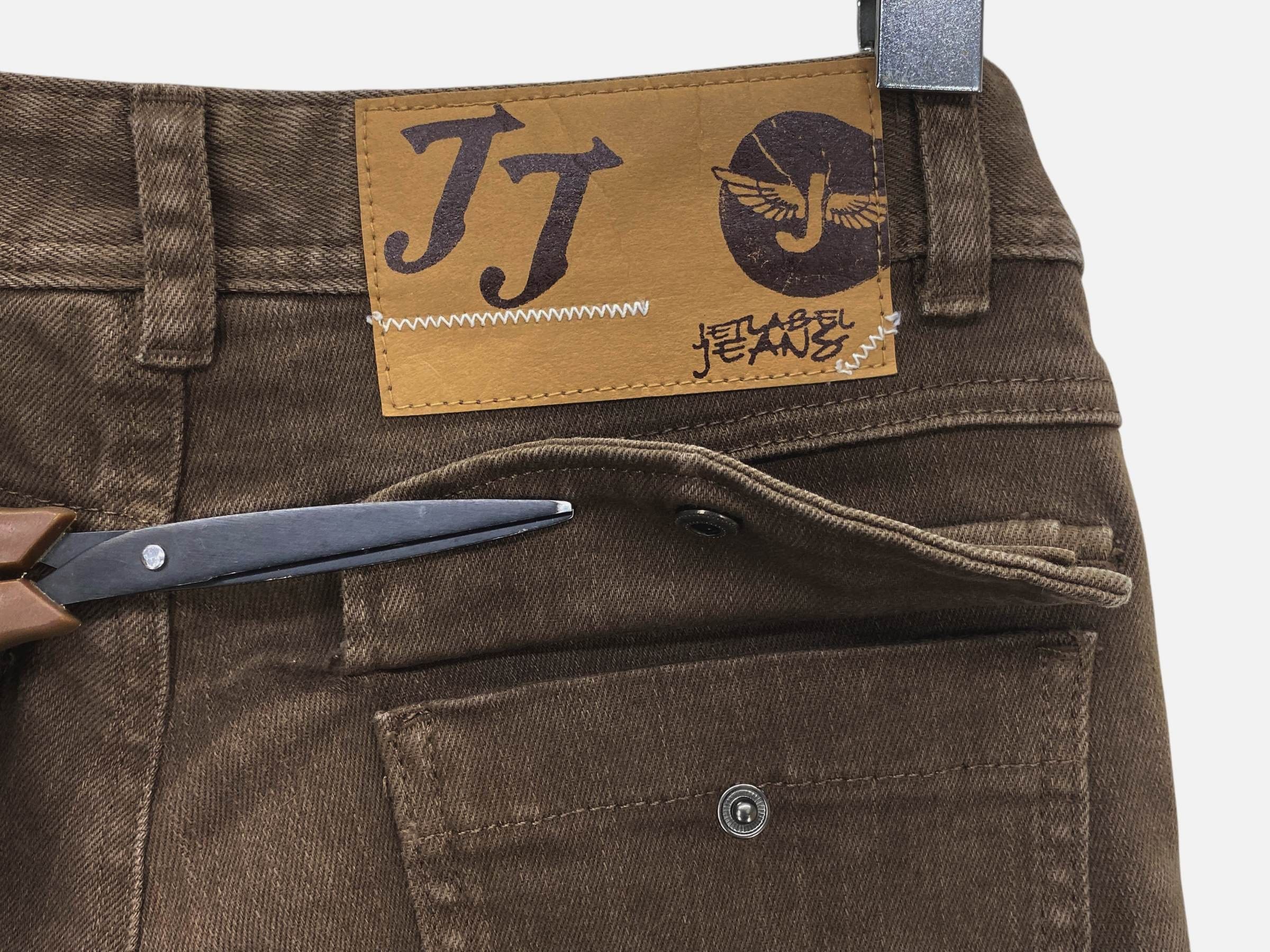 Japanese Brand Jet Label Cargo Flare Jeans Size 23" - 9 Thumbnail
