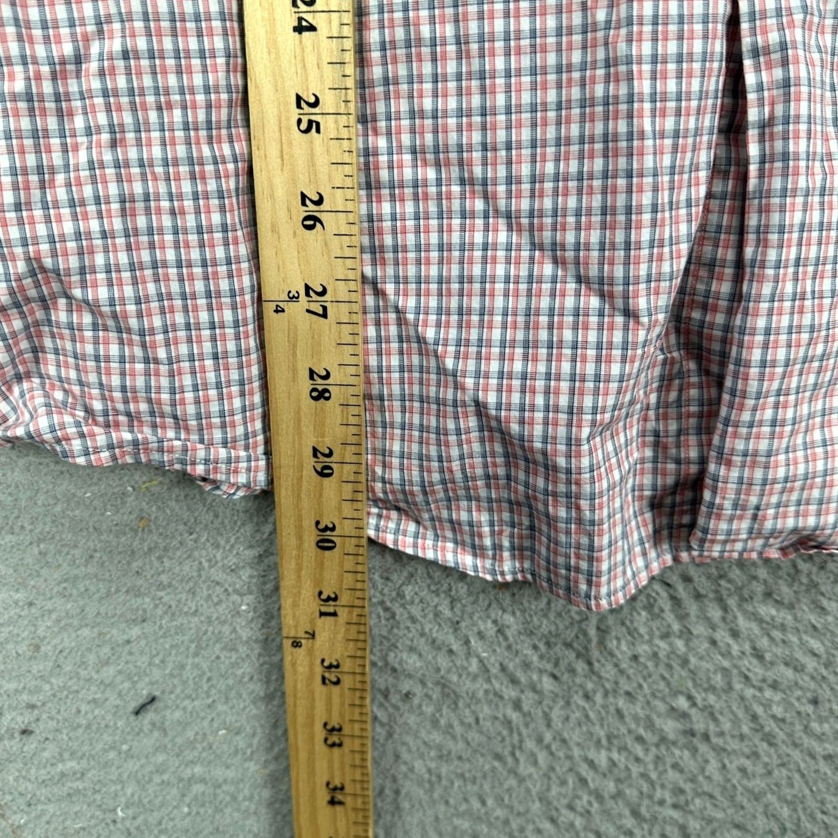 Hugo Boss Hugo Boss Shirt Dress Mens 16 32-33 Blue Red Plaid Long Sleeve Button Up Shirt XXXXXX Size 42R - 7 Thumbnail