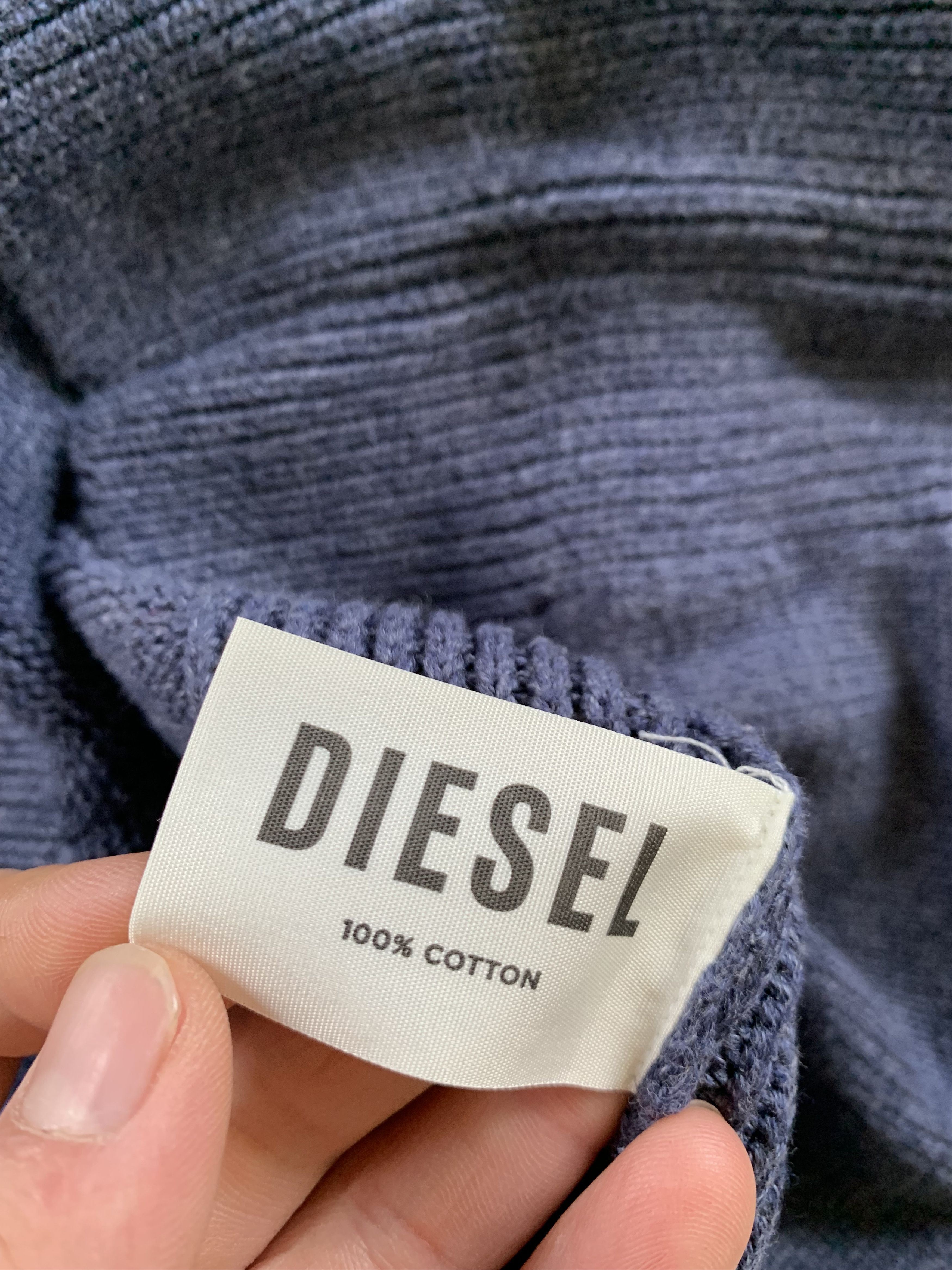 Diesel Diesel Blue Zip Knited Sweater Size US S / EU 44-46 / 1 - 7 Thumbnail