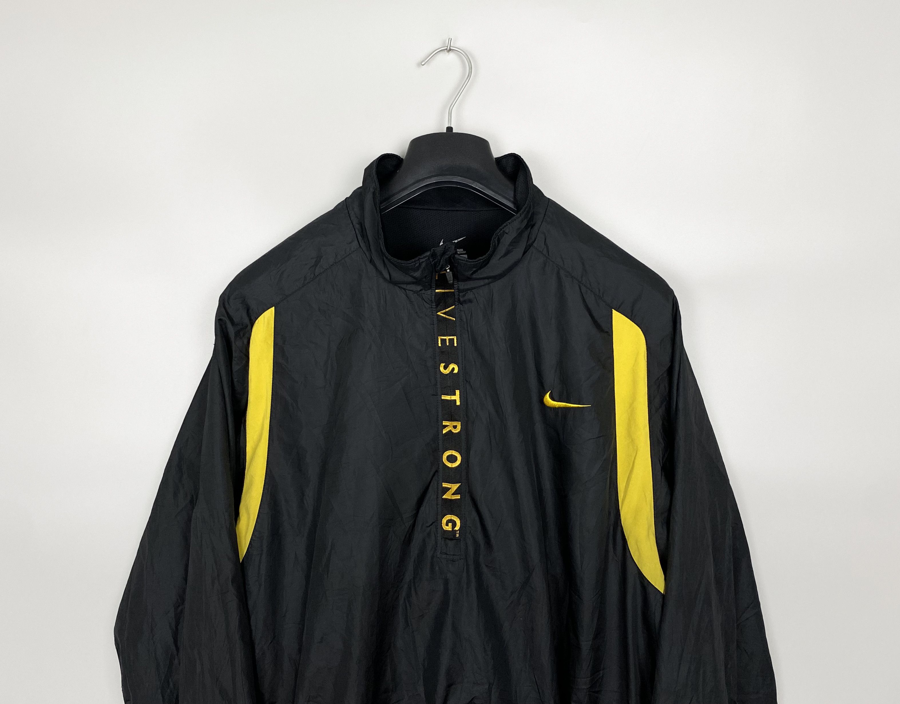 Nike Vintage Nike Livestrong Swoosh Half Zip Pullover Jacket Size US XXL / EU 58 / 5 - 2 Thumbnail