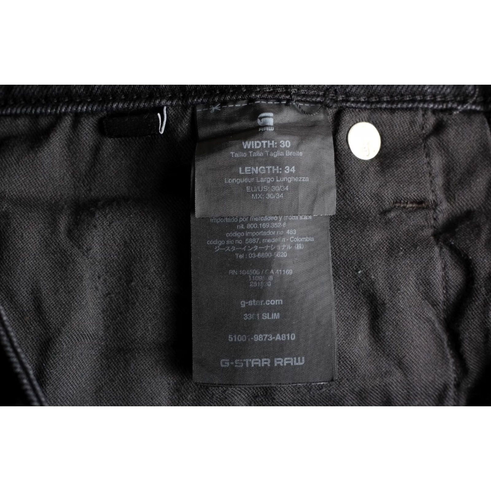 G-Star G-Star 3301 SLIM Stretch Jeans Jeans Men 30 W30 L34 DZ7469 Grey 5-Pocket Design Slim Brand: G-Star Women's? Size US 30 / EU 46 - 7 Thumbnail