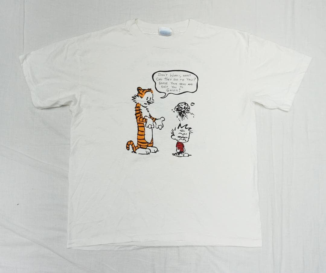 Anime 90's USA Made Calvin & Hobbes T-ShirtVintage Size US L / EU 52-54 / 3 - 1 Thumbnail