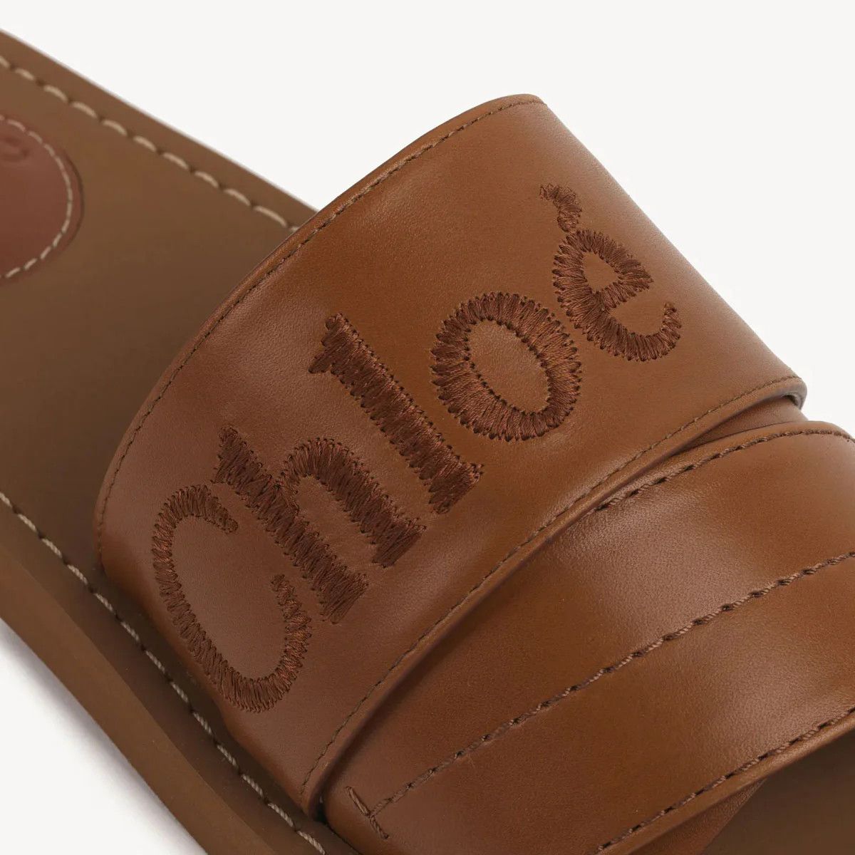 Chloe o1loc1c1024 Woody Slides in Caramello Size US 10 / IT 40 - 4 Thumbnail