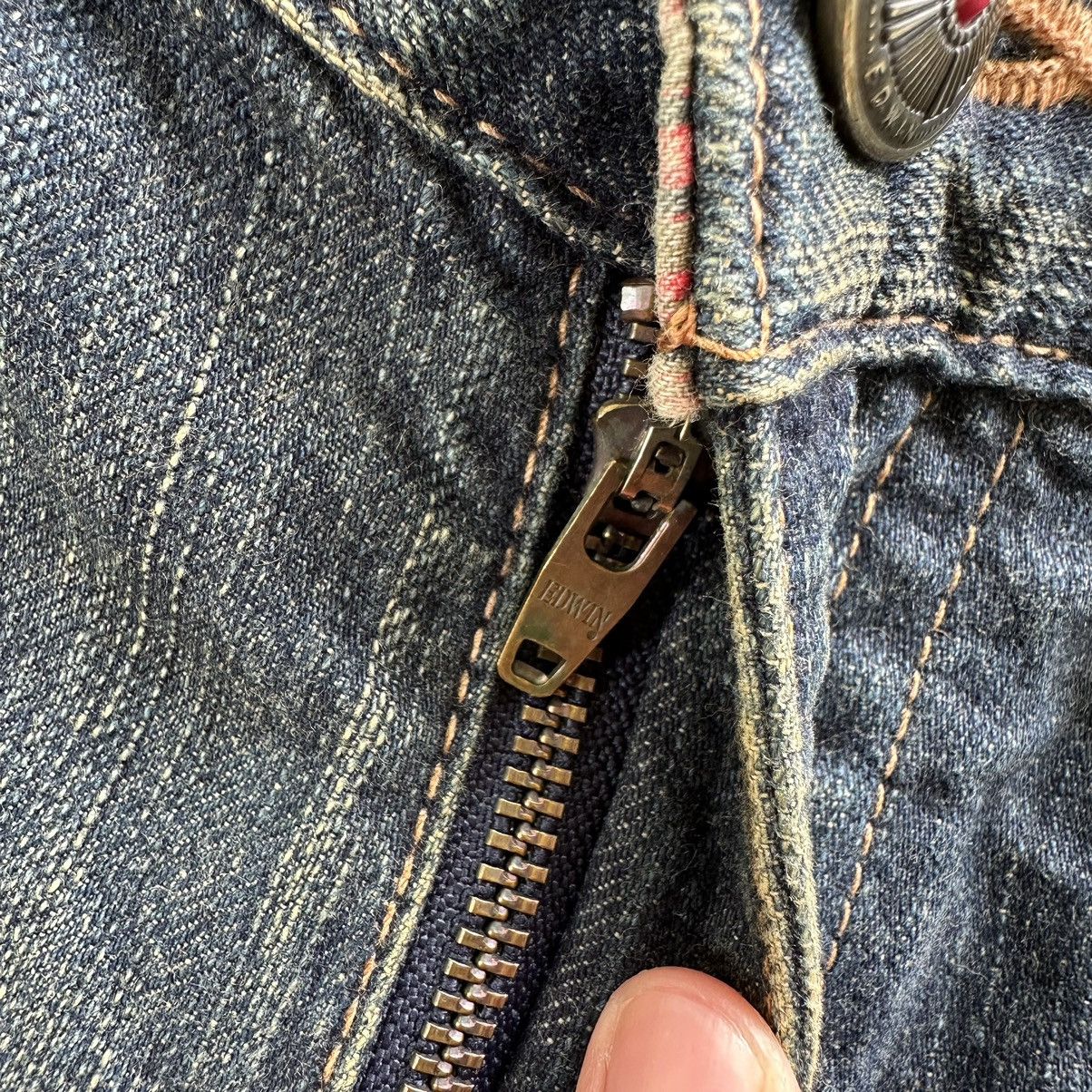 Japanese Brand Vintage Edwin XV Distressed Jean Faded Denim Pant W36 Size US 36 / EU 52 - 7 Thumbnail