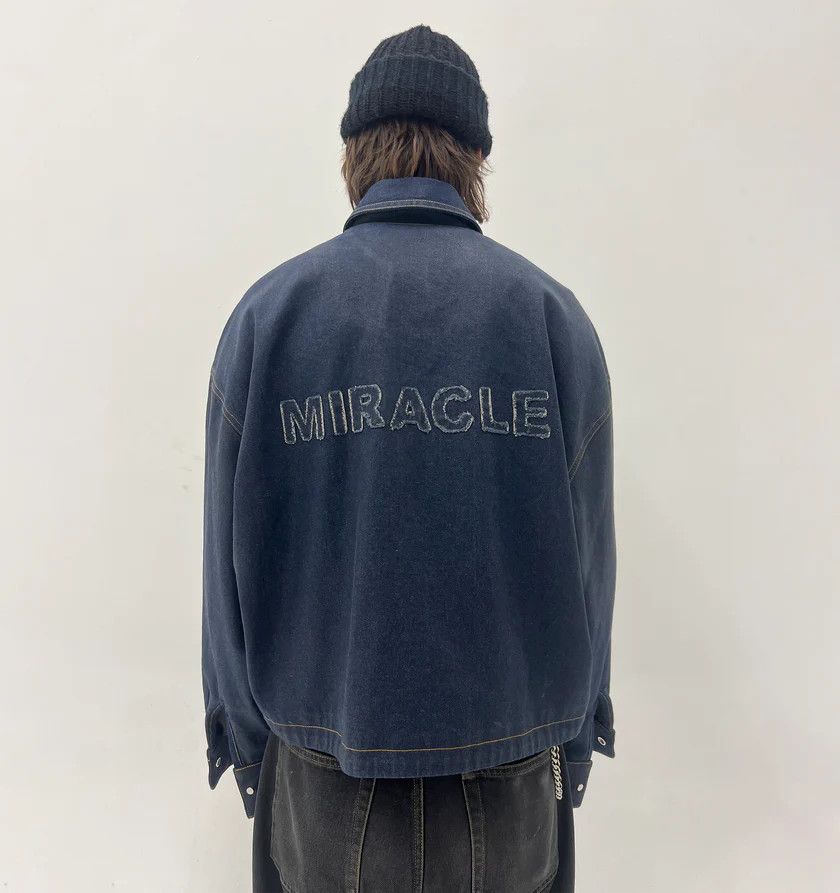 Nahmias o1h1sh11224 Waxed Denim Miracle Jacket in Light Wash Size US XL / EU 56 / 4 - 2 Thumbnail
