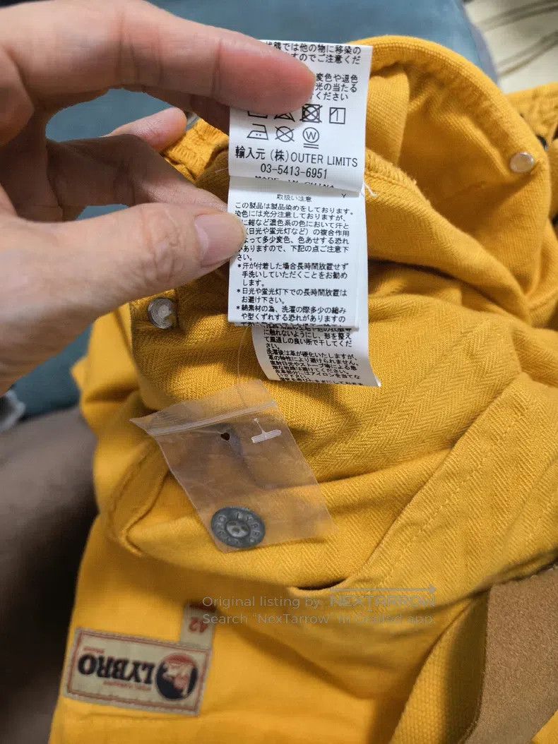 Nigel Cabourn Nigel Cabourn Yellow work belt pants Size US 42 / EU 58 - 5 Thumbnail