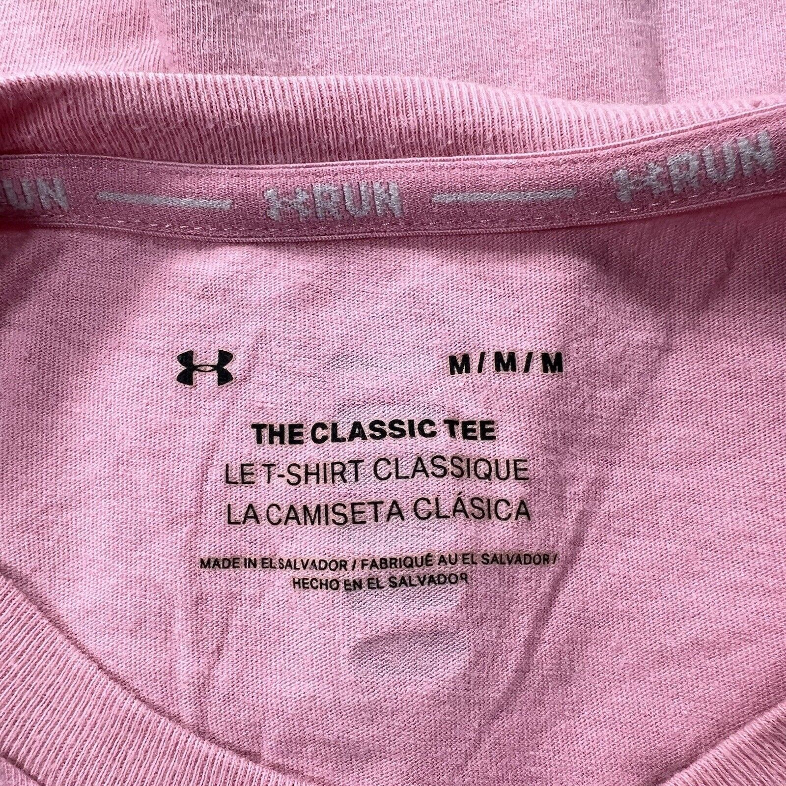 Under Armour Under Armour Medium Running Pink Love Run Graphic T Shirt Size M / US 6-8 / IT 42-44 - 3 Thumbnail