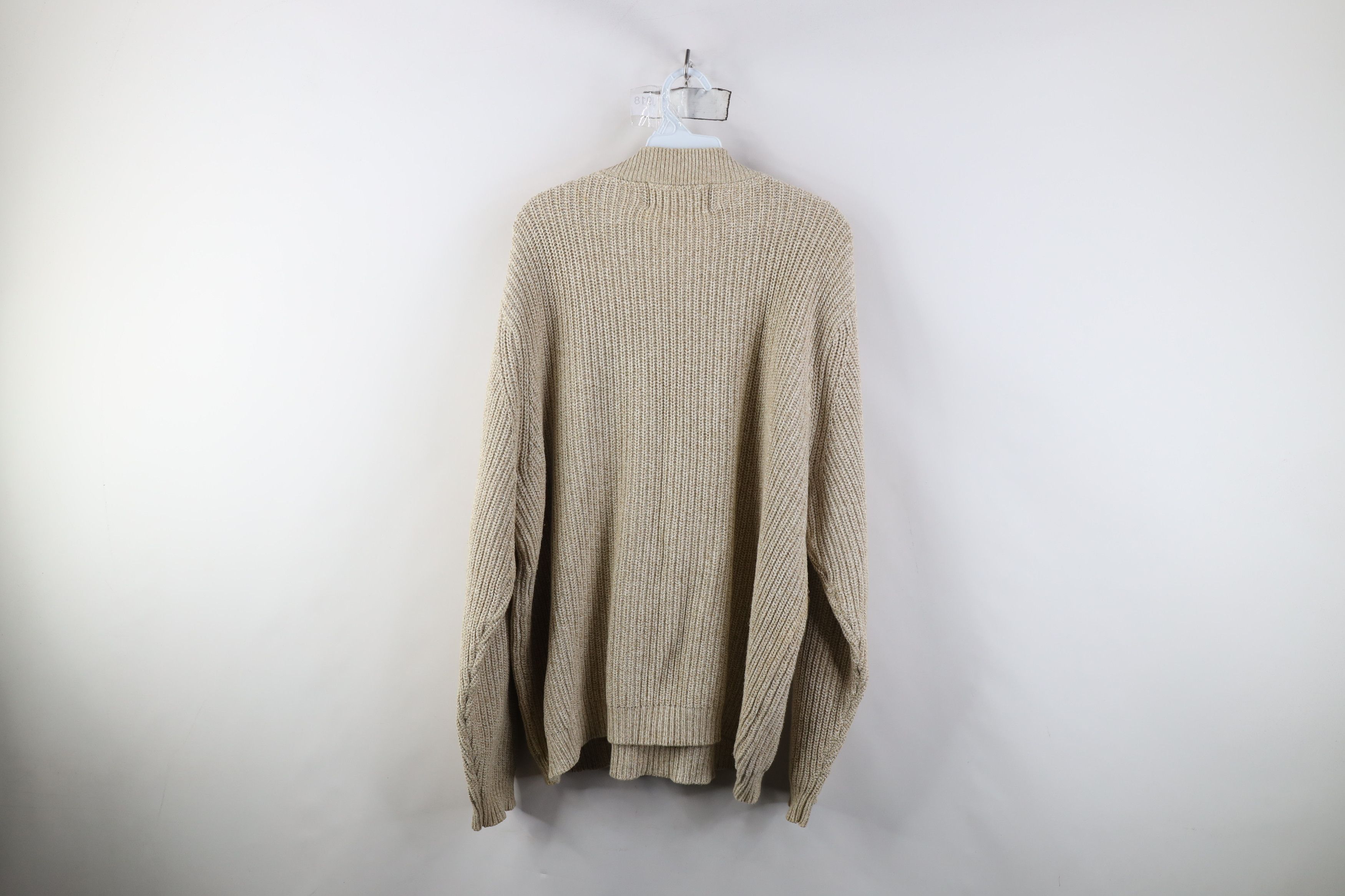 Eddie Bauer Vintage Eddie Bauer Ribbed Knit Henley Sweater Oatmeal Brown Size US XL / EU 56 / 4 - 7 Thumbnail