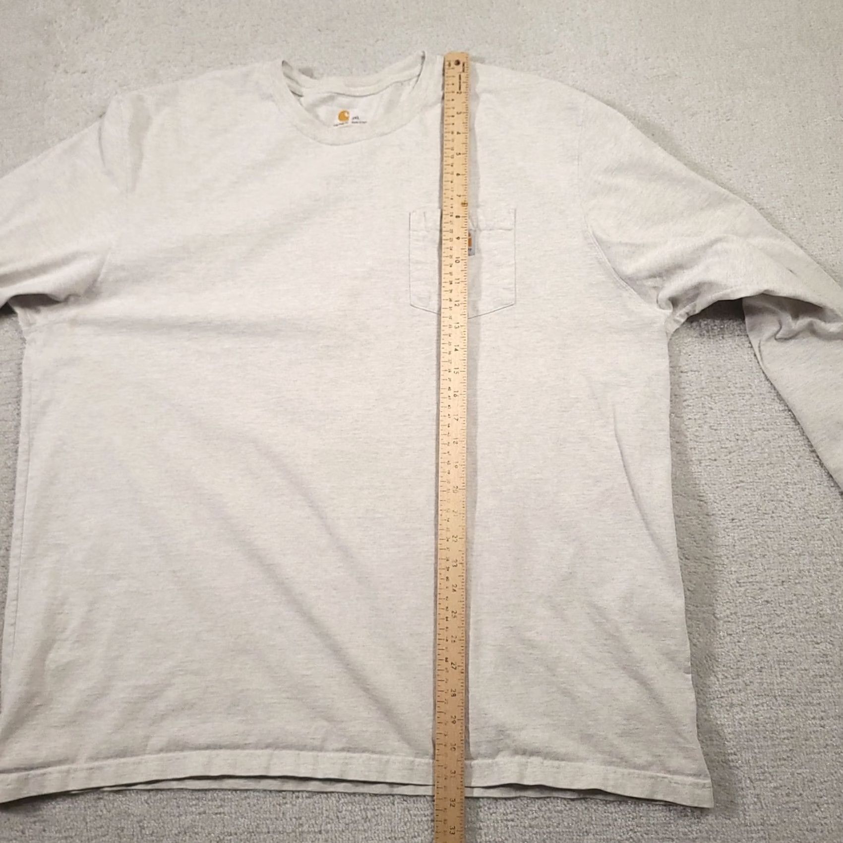 Carhartt VINTAGE Carhartt Long Sleeve Workwear Pocket T Shirt Mens 3XL Gray Grunge Size US XXL / EU 58 / 5 - 5 Thumbnail