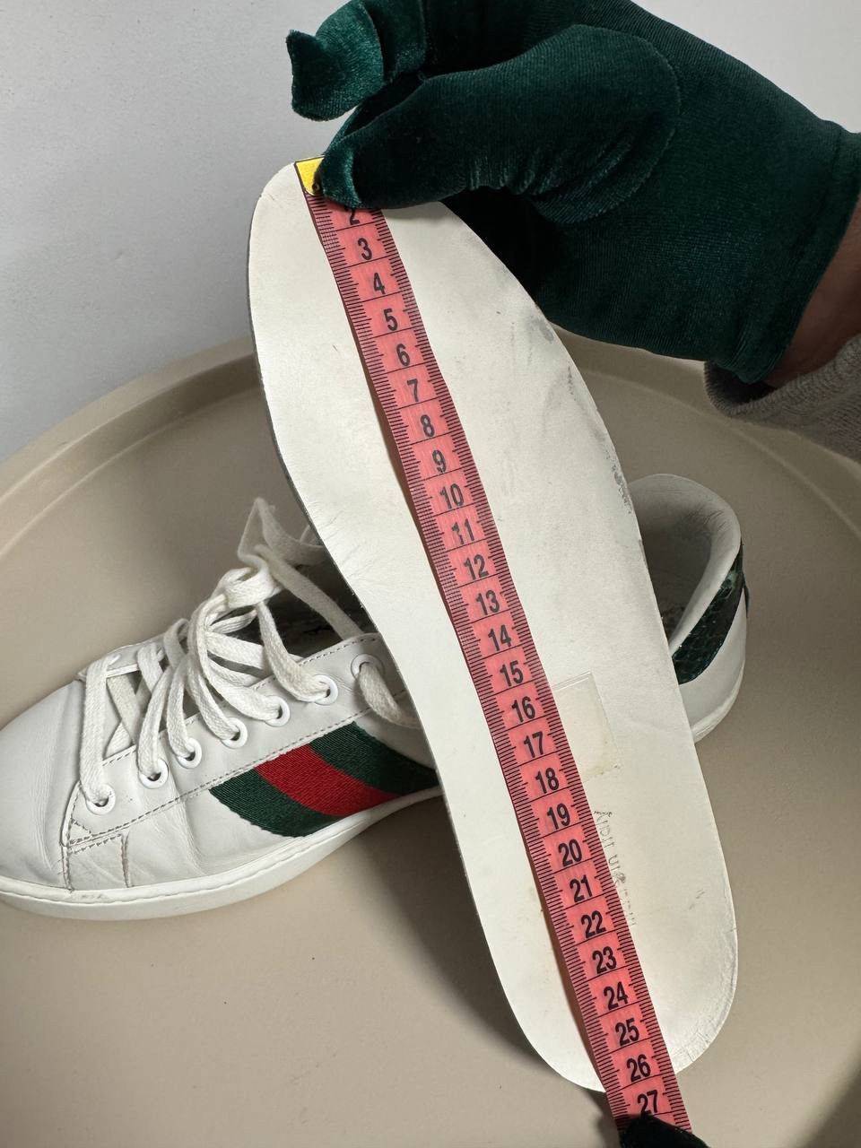 Gucci Gucci Ace Snake Embroidered Web Stripe Sneakers Size US 7 / EU 40 - 10 Thumbnail