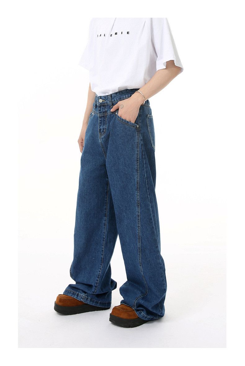 Japanese Brand Japanese retro high-street straight-leg casual jeans Size US 32 / EU 48 - 3 Thumbnail