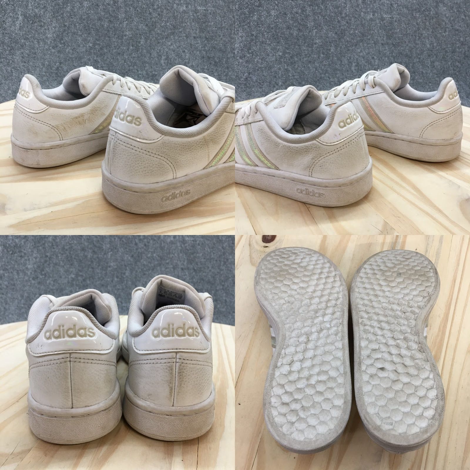 Adidas Adidas Sneaker Womens 6 White Grand Court Lace Up Casual Comfort Leather FW3734 Size US 6 / IT 36 - 8 Thumbnail