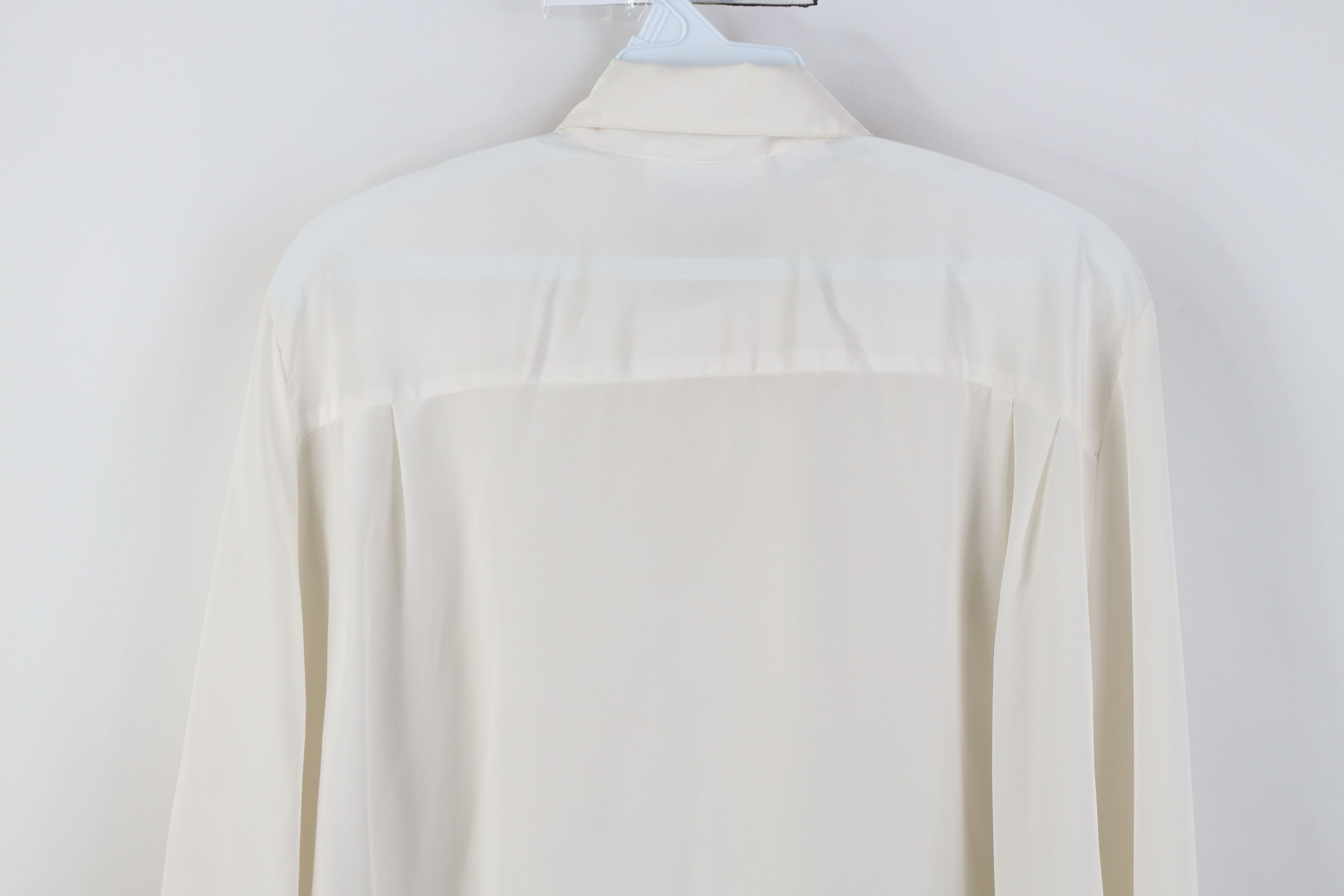 Pierre Cardin Vintage 80s 90s Pierre Cardin Ruffled Button Shirt White Size XL / US 12-14 / IT 48-50 - 14 Thumbnail