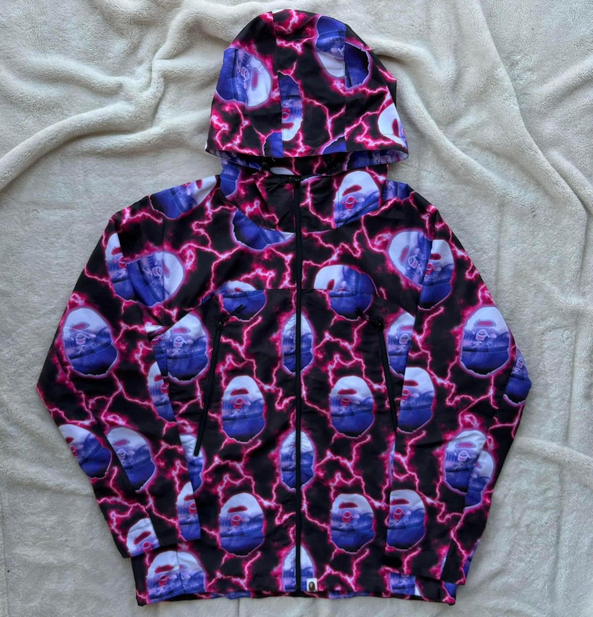Bape Bape Lighting Ape Head Print Zip Jacket Size US XL / EU 56 / 4 - 1 Thumbnail