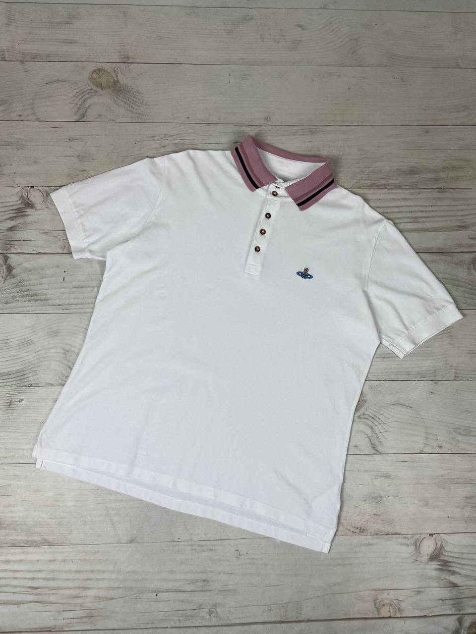 Vivienne Westwood Vivienne Westwood Polo Shirt Logo Orb Basic Luxury Size US XL / EU 56 / 4 - 1 Thumbnail