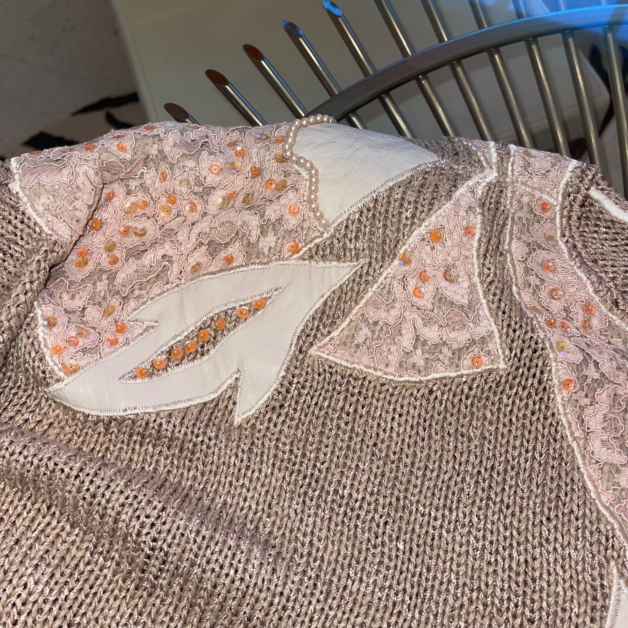 Vintage Nannell Vintage Womens Sweater Size Large Tan Size L / US 10 / IT 46 - 6 Thumbnail