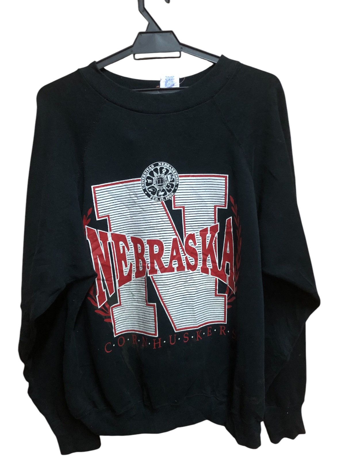 Vintage Rare !! Vintage 90’s Nebraska Corn Huskers Sweatshirt Size US M / EU 48-50 / 2 - 1 Thumbnail