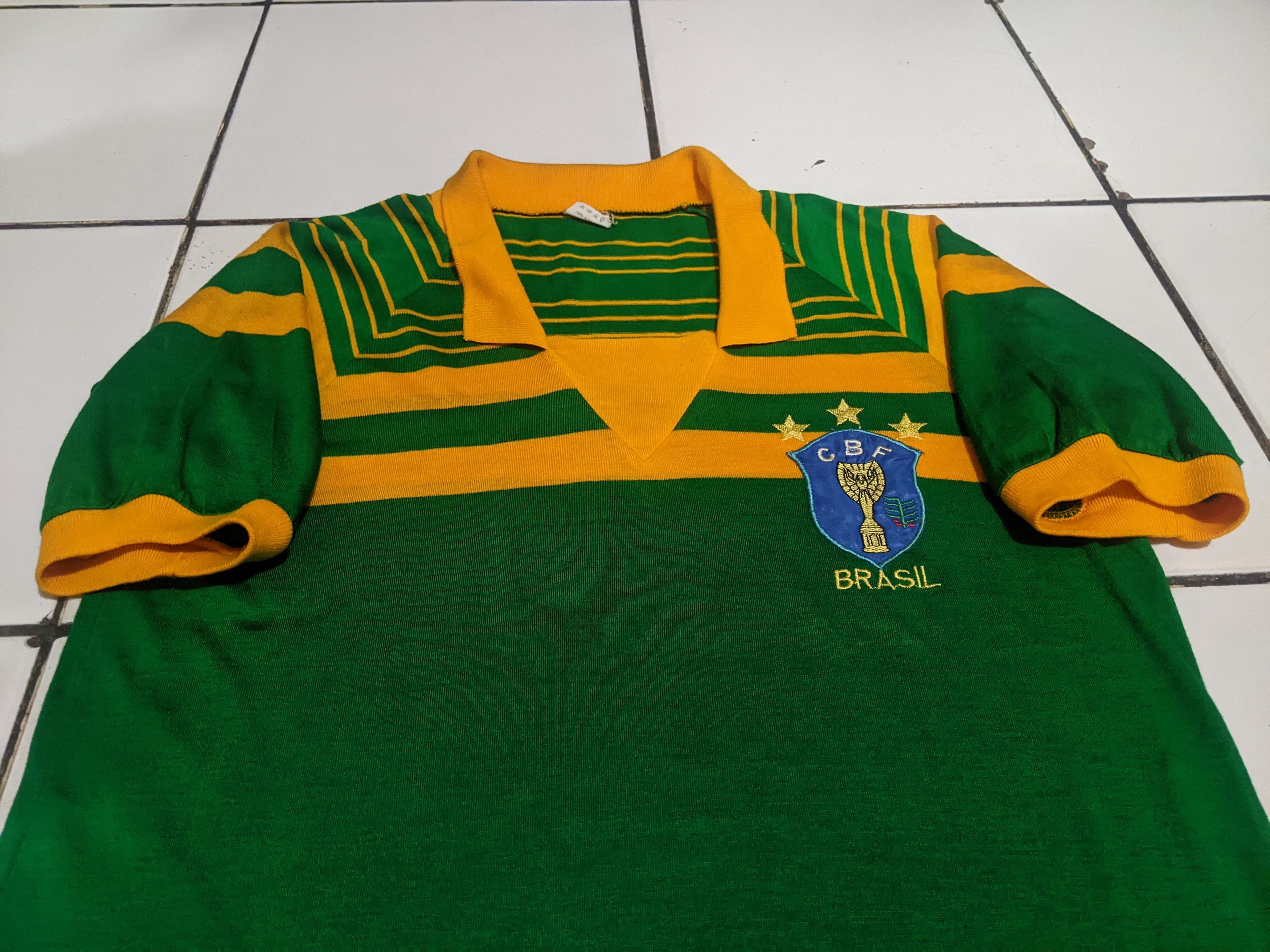 Vintage Brazil cup shirt football shirt. 1984 Olympic games Size US M / EU 48-50 / 2 - 3 Thumbnail
