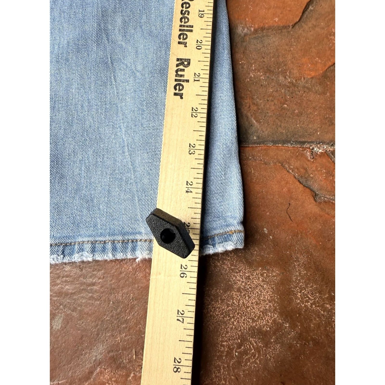 Abercrombie & Fitch Abercrombie & Fitch Jeans Womens 26 Curve Love High Rise Ankle Straight Denim Blue 25 In Inseam Distressed Pockets Size 26" / US 2 / IT 38 - 6 Thumbnail