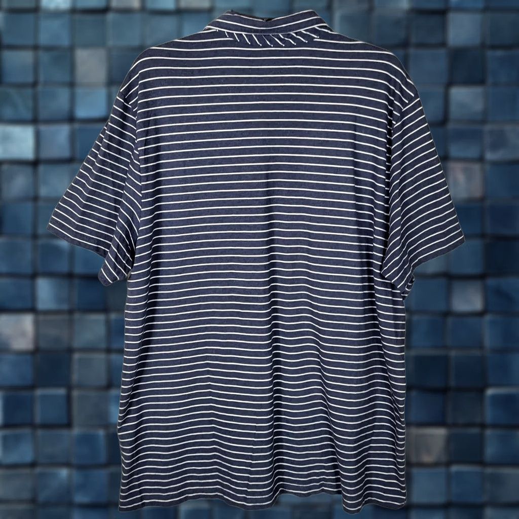 Vineyard Vines Vineyard Vines CLASSIC FIT Polo Shirt Striped Short Sleeve Gray Blue XL Mens Size US XL / EU 56 / 4 - 1 Thumbnail