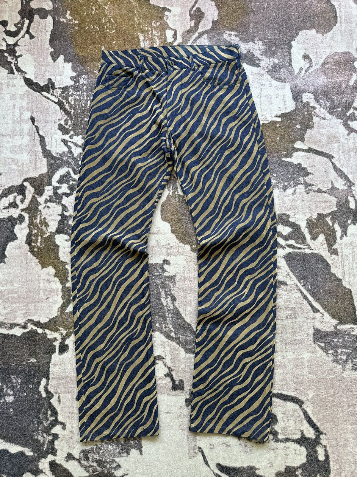 Katharine Hamnett London 90's Katharine Hamnett London zebra striped jeans Size US 30 / EU 46 - 3 Thumbnail