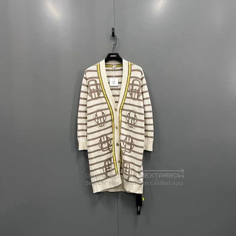 Hermes Hermes Striped Pattern Printed Cashmere Cardigan Size XS / US 0-2 / IT 36-38 - 1 Thumbnail